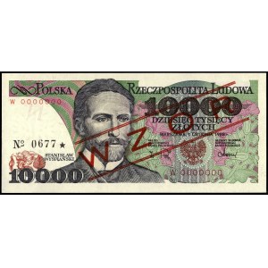 Poland. 1988 10000 Zlotych Prefix W WZOR