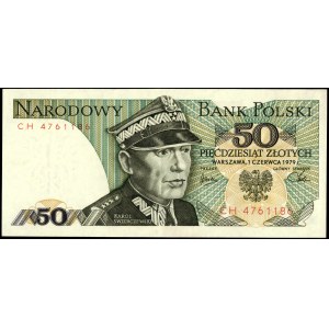Poland. 1979 50 Zlotych Prefix CH