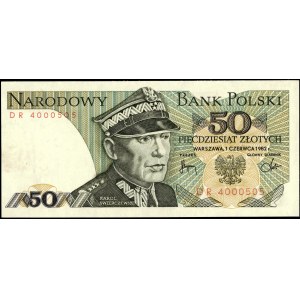 Poland. 1982 50 Zlotych Prefix DR