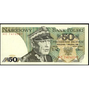 Poland. 1988 50 Zlotych Prefix HC