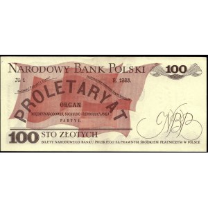 Poland. 1982 100 Zlotych Prefix KD
