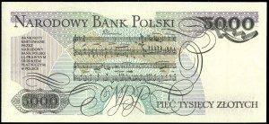 Poland. 1988 5000 Zlotych Prefix DC