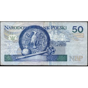Poland. 1994 50 Zlotych Prefix YB Replacement