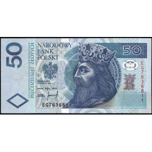 Poland. 1994 50 Zlotych Prefix EG