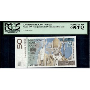 Poland. 2006 50 Zlotych John Paul II