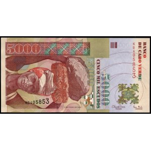 Cabo Verde. 5000 Escudos 2000 Prefix KB