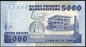 Madagascar. 5000 Ariary 1983