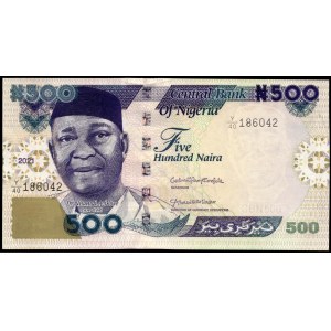 Nigeria. 500 Naira 2021