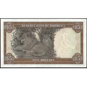 Rhodesia. 5 Dollars 1979