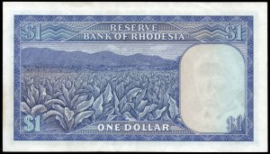 Rhodesia. 1 Dollar 1974