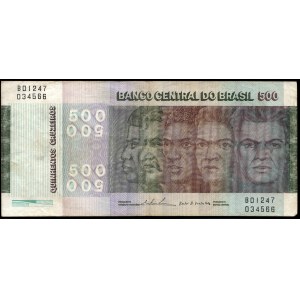 Brazil. 500 Cruzeiros 1972