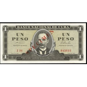Cuba. 1 Peso 1964 SPECIMEN