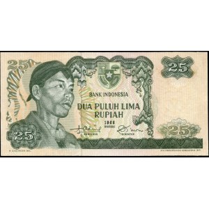 Indonesia. 25 Rupiah 1968 Replacement