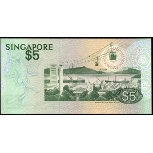 Singapore. 5 Dollars 1979