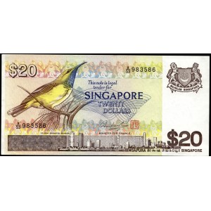 Singapore. 20 Dollars 1979