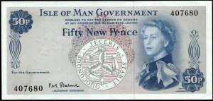 Isle of Man. 50 Pence 1963