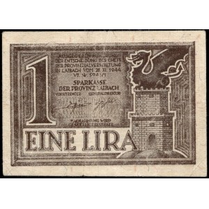 Slovenia. 1 lira 1944