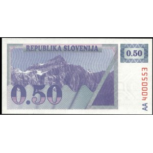 Slovenia. 0.50 Tolarjev 1990 Rare