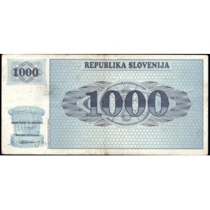 Slovenia. 1000 Tolarjev 1990