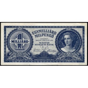 Hungary. 1 Milliard Pengo 1946