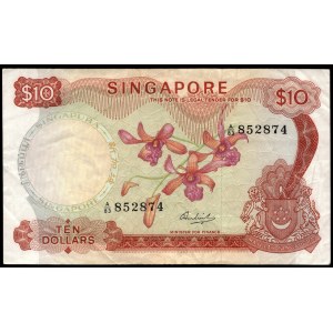 Singapore. 10 Dollars 1973