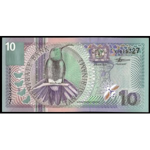 Suriname. 10 Gulden 2000