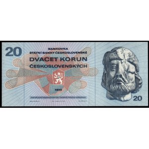 Czechoslovakia. 20 Korun 1970