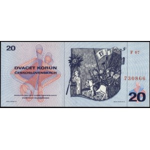 Czechoslovakia. 20 Korun 1970