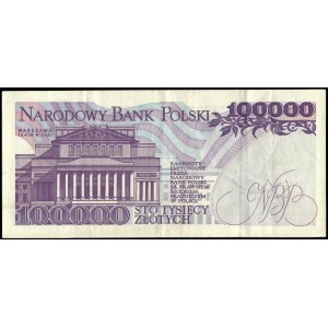 Poland. 100000 Zlotych 1993 Prefix N