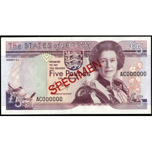 Jersey. 5 Pounds 1989 Specimen