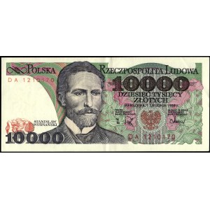 Poland. 10000 Zlotych 1988 Prefix DA