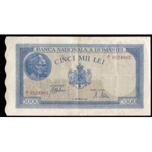 Romania. 5000 Lei 1943