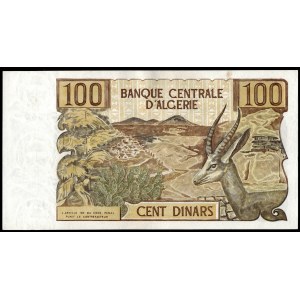 Algeria. 100 Dinars 1970 Dark Brown