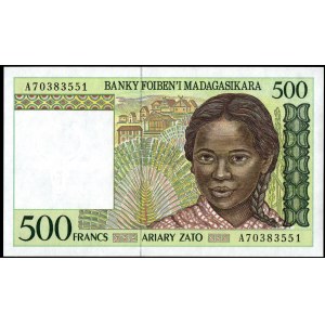 Madagascar. 500 Francs 1994