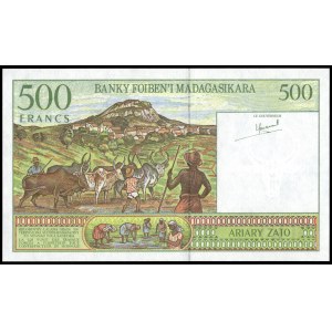 Madagascar. 500 Francs 1994