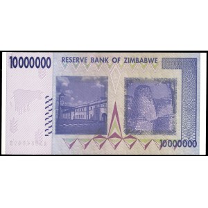 Zimbabwe. 10 Million Dollars 2008