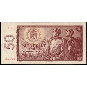Tchécoslovaquie. 50 Korun 1964
