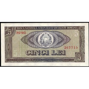 Romania. 5 Lei 1966