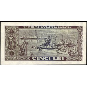 Romania. 5 Lei 1966