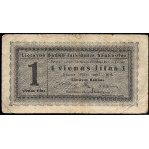 Lithuania. 1 Litas 1922