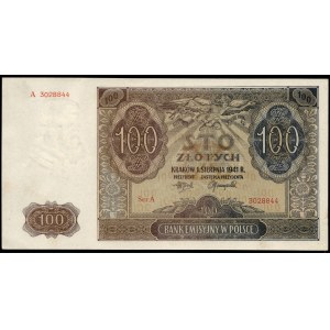 Poland. 100 Zlotych 1941 Prefix A