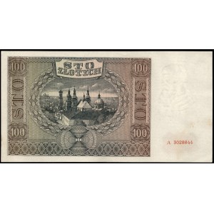 Poland. 100 Zlotych 1941 Prefix A