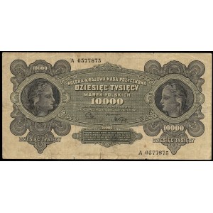 Poland. 10000 Marek 1922 Prefix A