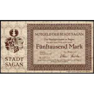 Poland. Żagań Sagan 5000 Marks 1923