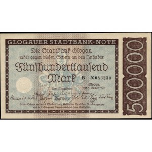 Poland. Głogów 500000 Marks 1923 Series B