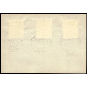 Poland. Krakow Postcard Sized Carton Three GG Stamps 20.4.1943 UNC