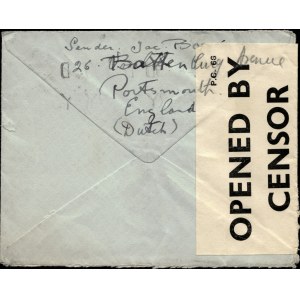 Great Britain to Netherlands. Cover 29 March 1940 Censorship Check 2391