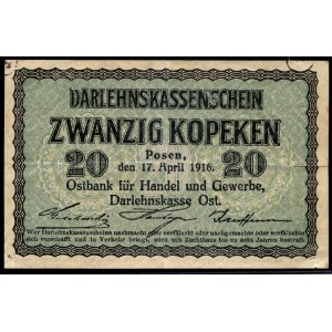 Poland. Poznań 20 Kopeken 1916 Ober Ost