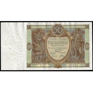 Poland. 50 Zlotych 1929 Prefix EI