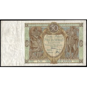 Poland. 50 Zlotych 1929 Prefix DP